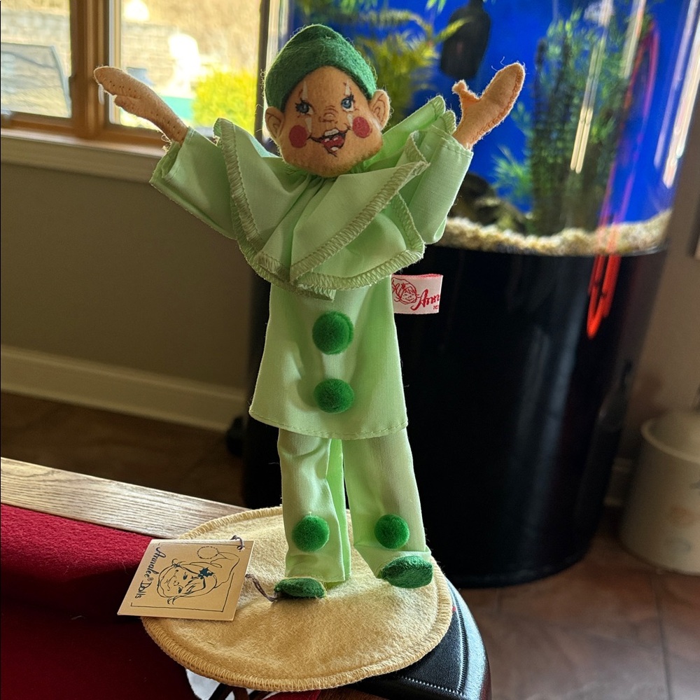 Vintage Large Annalee Harlequin Clown 1990
